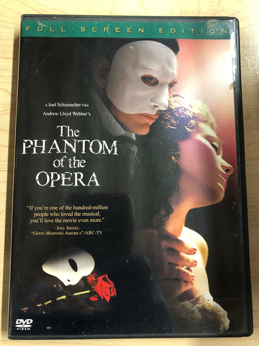 The Phantom of the Opera (DVD, Andrew Lloyd Webber, Full Frame, 2004) - K7 - for just $1.99! 
