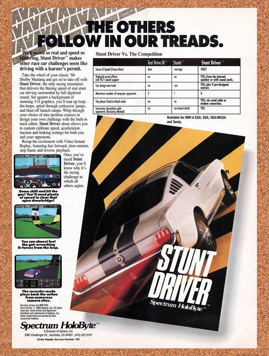 1991 Stunt Driver IBM Original Ad v2 - for just $17.99! 