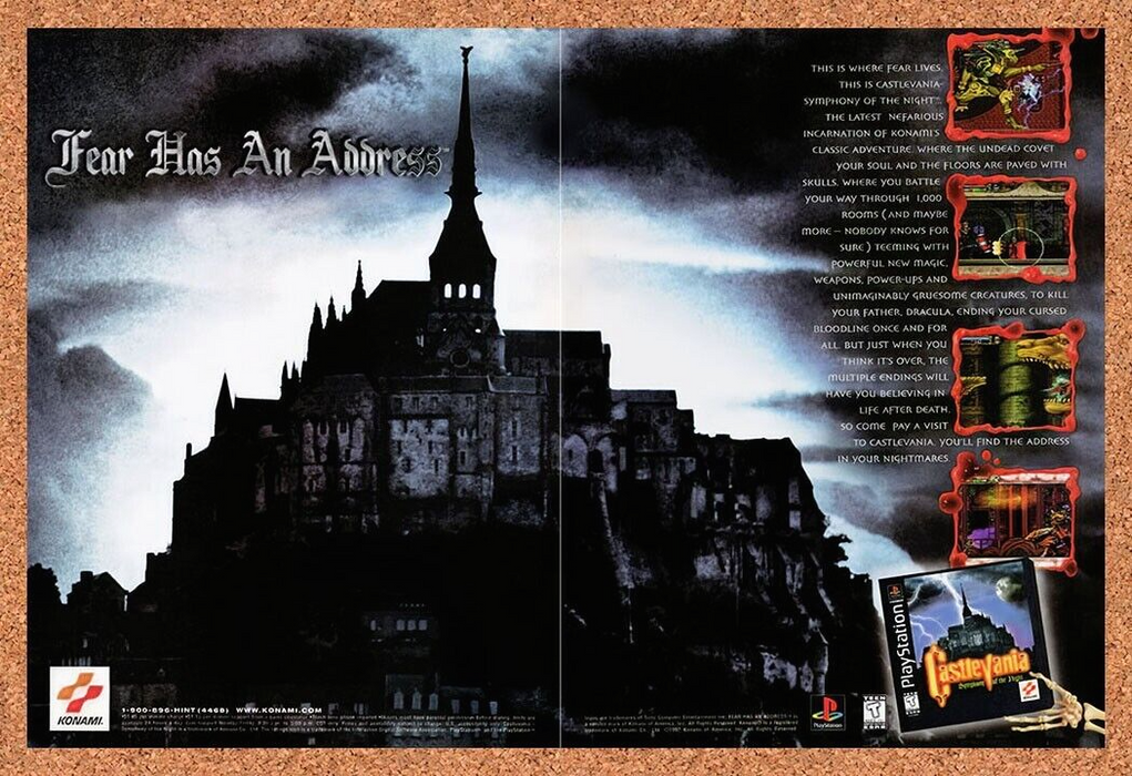 1997 Castlevania Symphony Of The Night PS1 Original Ad v1 - for just $18.69! 