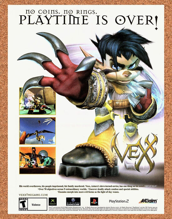 2003 Vex GameCube Original Ad - for just $17.99! 