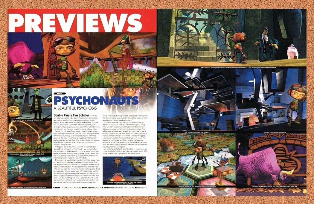 2006 Psychonauts Xbox Original Ad v1 - for just $21.49! 