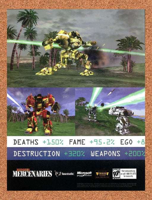 2004 MechWarrior 4 Mercenaries PC Original Ad - for just $17.99! 