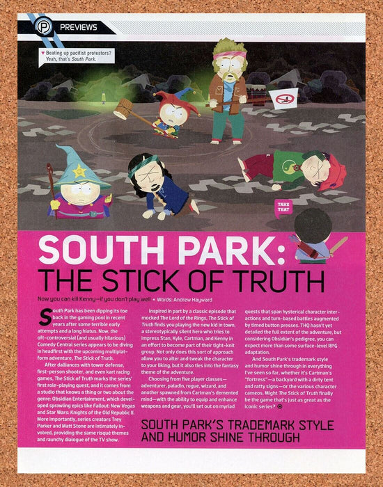 2015 South Park Stick Of Truth Xbox 360 Original Ad - for just $18.99! 