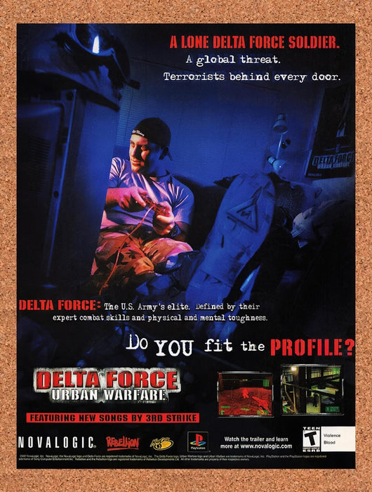 2002 Delta Force Urban Warfare PS1 Original Advertisement v1 - for just $19.49! 