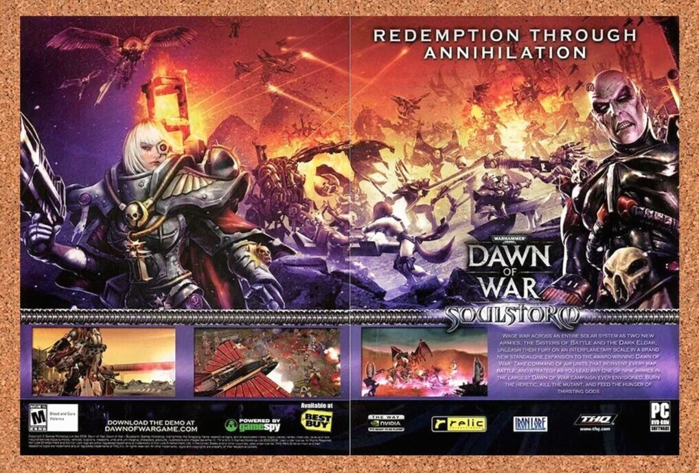 2010 Warhammer 40000 PC Dawn Of War Soul Original Ad - for just $22.49! 