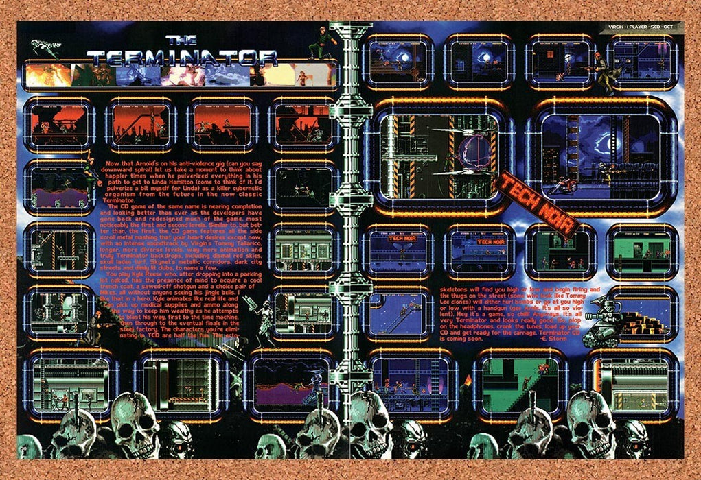 1993 Terminator Sega CD Original Ad v4 - for just $21.49! 