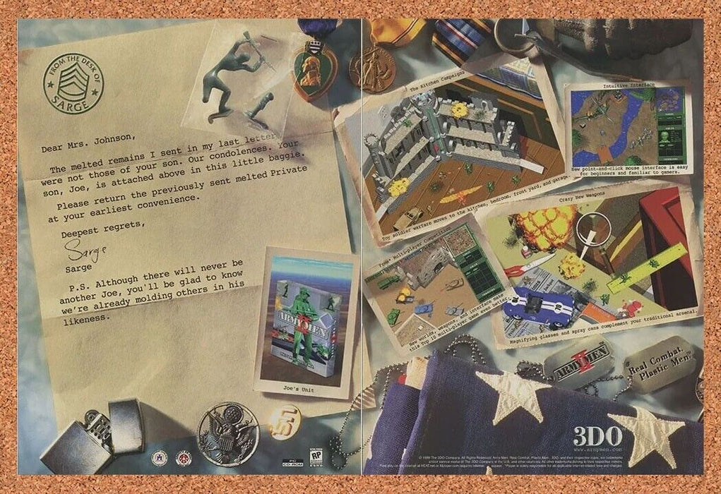 2001 Army Men 2 PC Original Letter Ad - for just $21.49! 