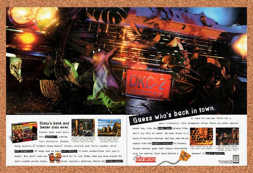 1995 Donkey Kong Country 2 SNES Original Ad v2 - for just $22.49! 