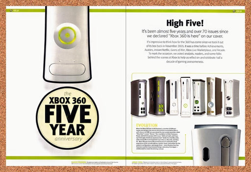 2010 Microsoft Xbox 360 Console Five Year Anniversary Original Ad v4 - for just $21.49! 