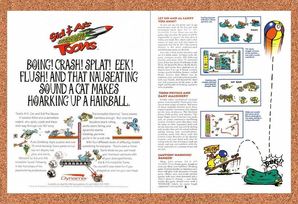 1993 Sid & Als Incredible Toons PC Original Ad v1 - for just $21.49! 