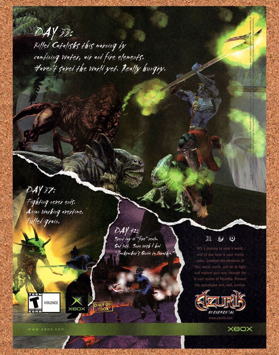 2002 Azurik Xbox Original Ad - for just $17.99! 