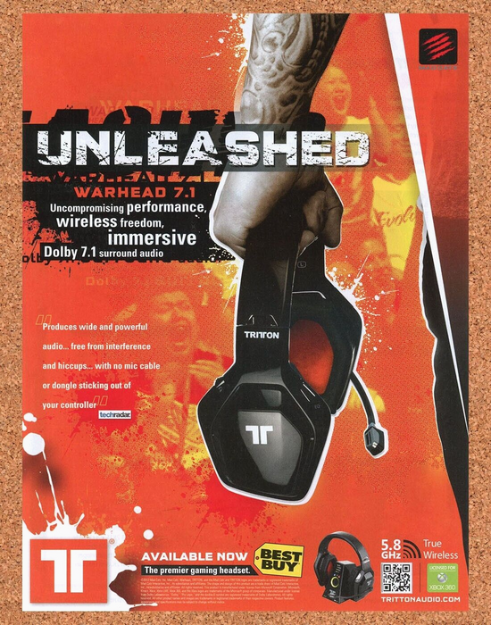 2014 Triton Warhead 7.1 PC Gaming Headset Original Best Buy Ad v2 - for just $17.99! 
