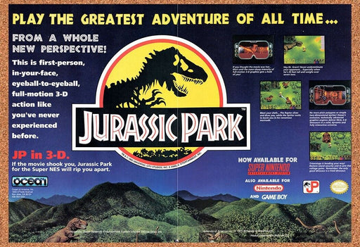 1994 Jurassic Park SNES Original Ad v3 - for just $21.49! 
