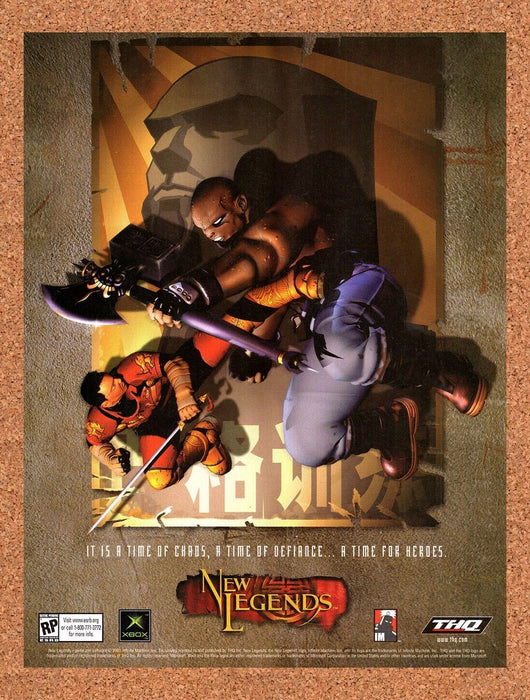 2001 New Legends Xbox Original Ad v1 - for just $17.99! 