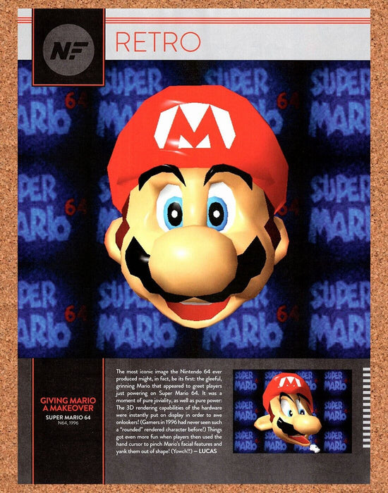 2023 Mario 64 N64 Original Mario Retrospective Ad - for just $16.19! 