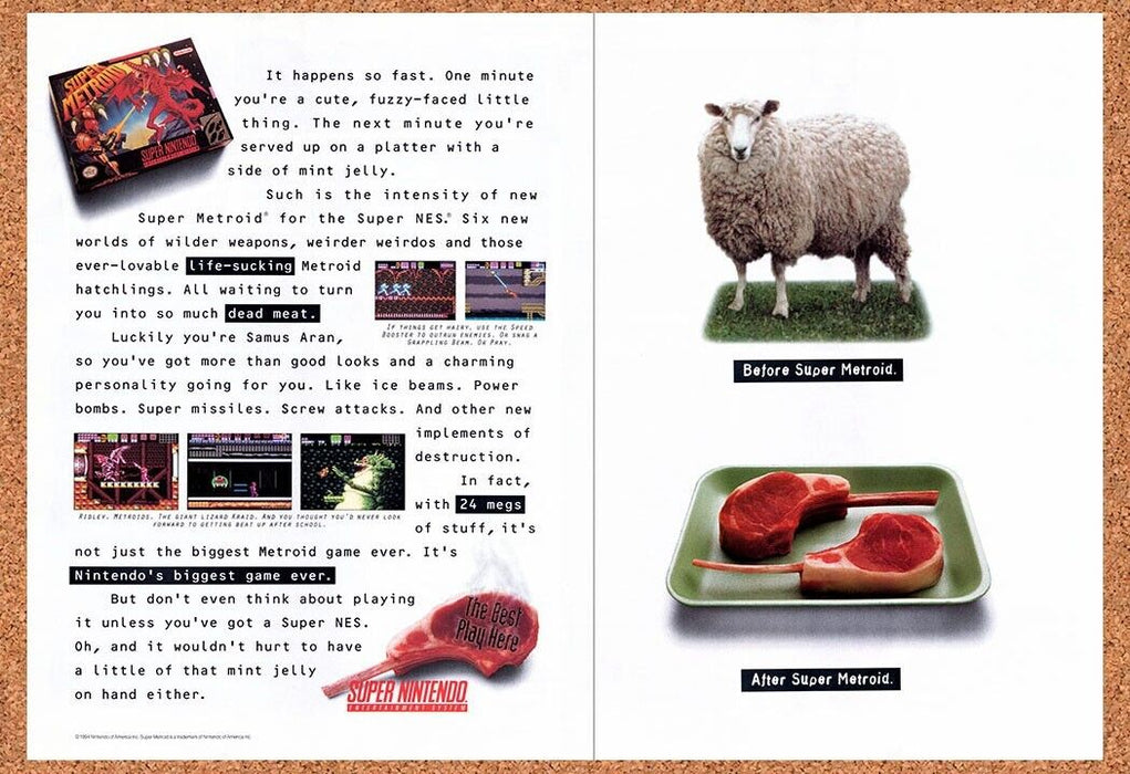 1994 Super Metroid SNES Original Ad v1 - for just $23.49! 