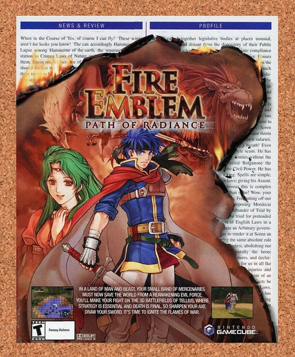 2005 Fire Emblem Path of Radiance GameCube Original Ad - for just $17.99! 