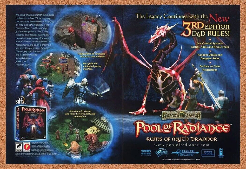 2002 Pool Of Radiance Ruins Drannor PC Original Ad - for just $21.49! 