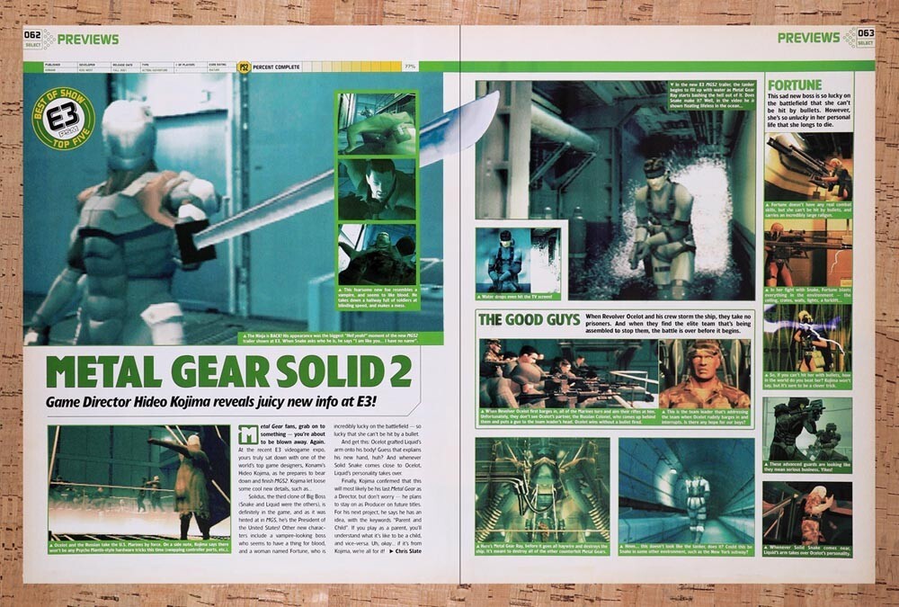 2001 Metal Gear Solid 2 Sons Of Liberty PS2 E3 Review Original Ad v5 - for just $21.49! 