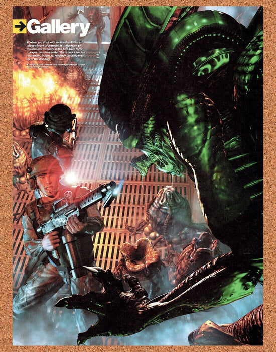 2002 Aliens vs Predator PS1 Original Ad v3 - for just $17.99! 