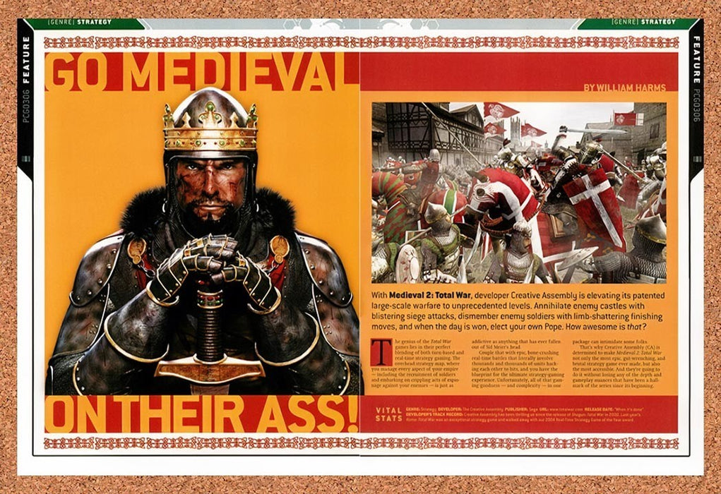 2006 Medieval II Total War PC Original Ad vr1 - for just $23.99! 