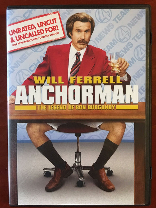 Anchorman - The Legend of Ron Burgundy (DVD, 2004, unrated) - J1105 - for just $1.99! 