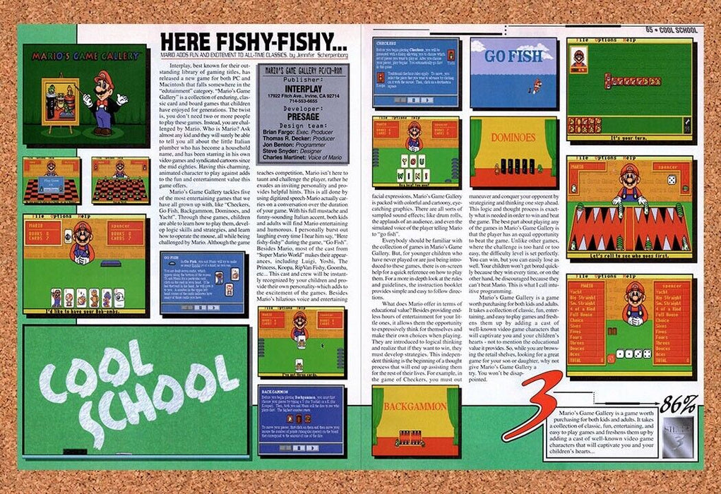 1995 Mario's Game Gallery PC Original Ad - for just $21.49! 