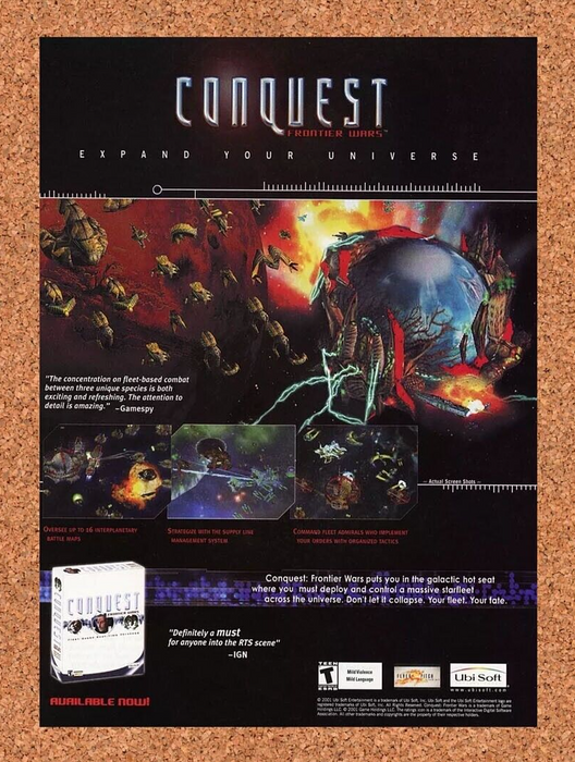 2003 Conquest Frontier Wars PC Original Ad - for just $17.99! 