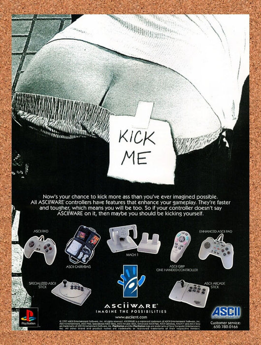 1998 ASCIIWARE PS1 Accessories Original Ad v7 - for just $17.99! 