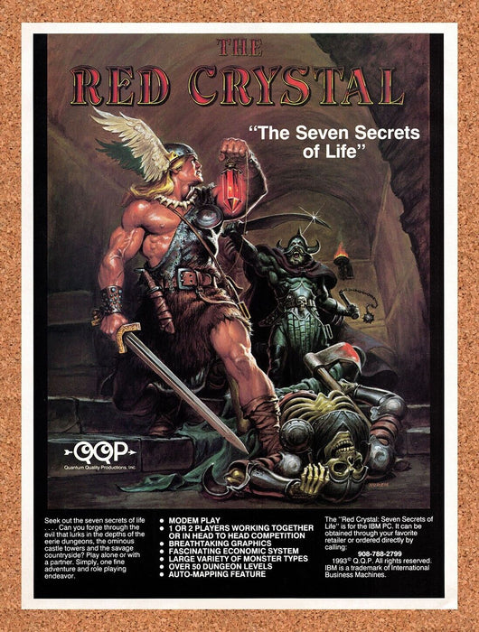 1993 The Red Crystal The Seven Secrets Of Life IBM Original Ad v1 - for just $17.99! 
