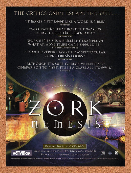 1996 Zork Nemesis PC Original Ad v1 - for just $17.99! 
