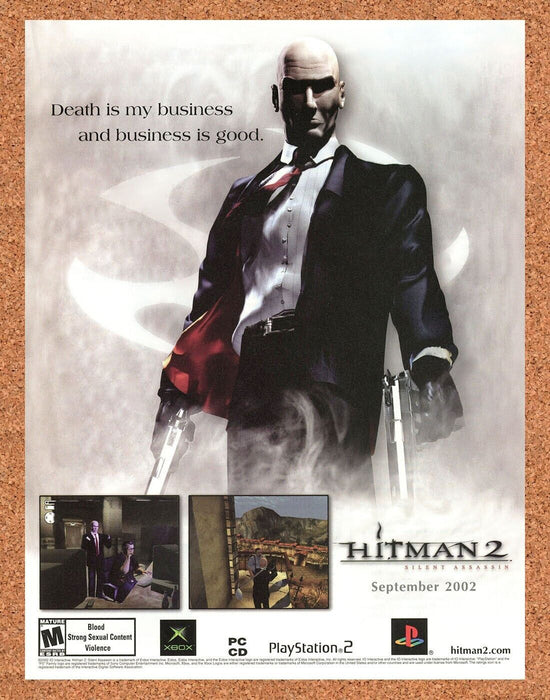 2004 Hitman 2 Silent Assassin PS2 Original Ad - for just $18.99! 