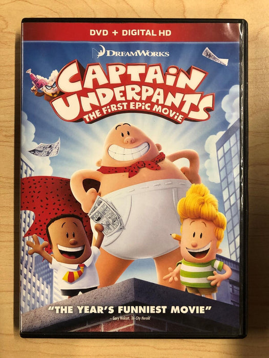 Captain Underpants The First Epic Movie (DVD, 2017) - L02 - for just $2.50! 