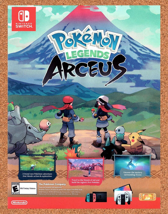 2022 Pokemon Legends Arceus Switch Original Ad v3 - for just $17.99! 