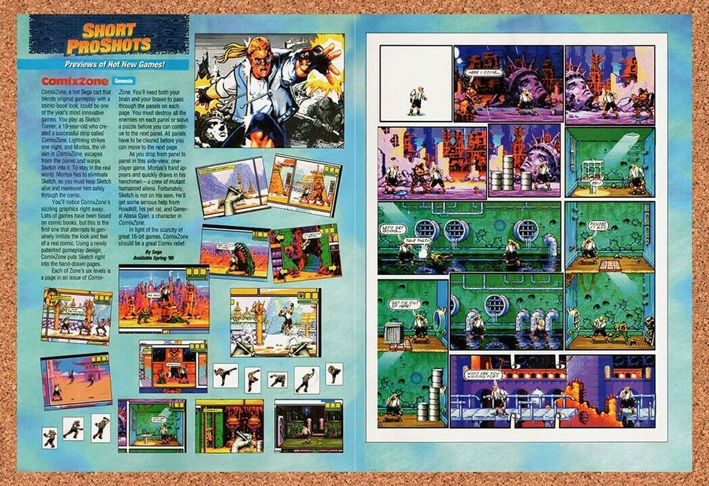 1995 Comix Zone Genesis Original Ad v2 - for just $21.49! 