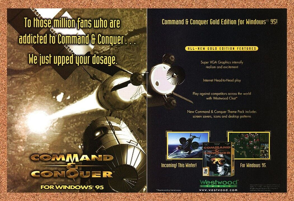1999 Command & Conquer PC Original Ad - for just $21.49! 