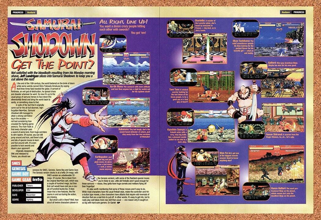 1994 Samurai Shodown SNES Original Ad v2 - for just $21.49! 