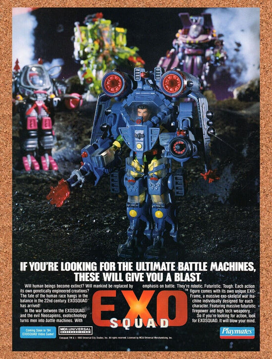 1993 Exo Squad Action Figures Original Ad v1 - for just $18.49! 