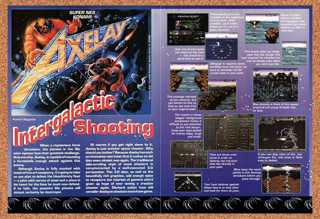 1992 Axelay SNES Original Ad v1 - for just $21.49! 