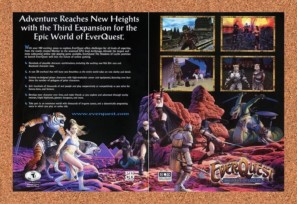 2004 EverQuest Shadows Of Luclin PC Original Ad - for just $22.49! 