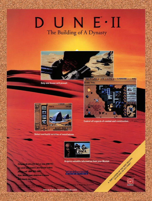 1992 Dune II PC Original Ad v1 - for just $17.99! 