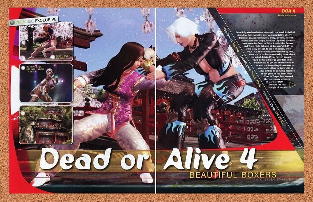 2006 Dead Or Alive 4 Xbox 360 Original Ad - for just $21.49! 