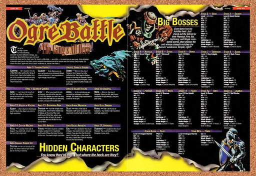1995 Ogre Battle Hidden Characters Original Ad v1 - for just $21.49! 