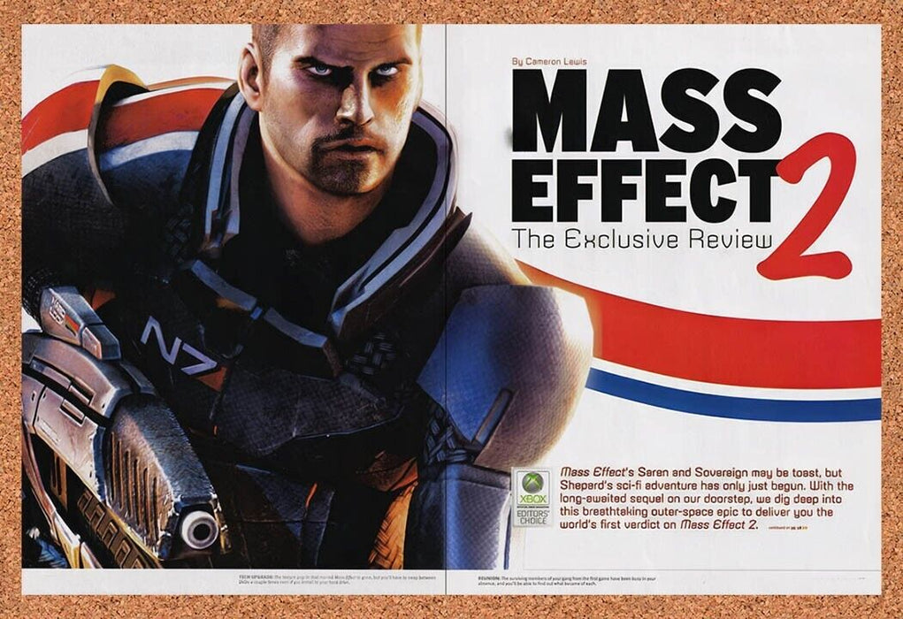 2010 Mass Effect 2 Xbox 360 Original Ad v4 - for just $18.27! 