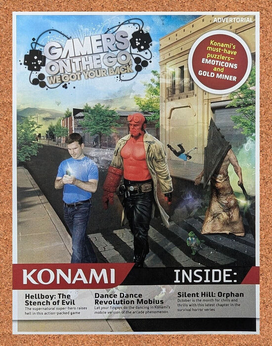 2008 Konami Mobile Gaming Original Hellboy Ad v2 - for just $17.99! 