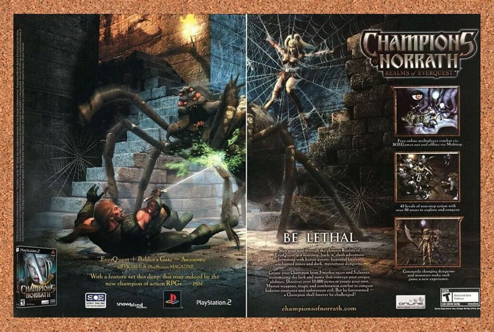2005 Champions of Norrath PS2 Spider Original Ad - for just $21.49! 