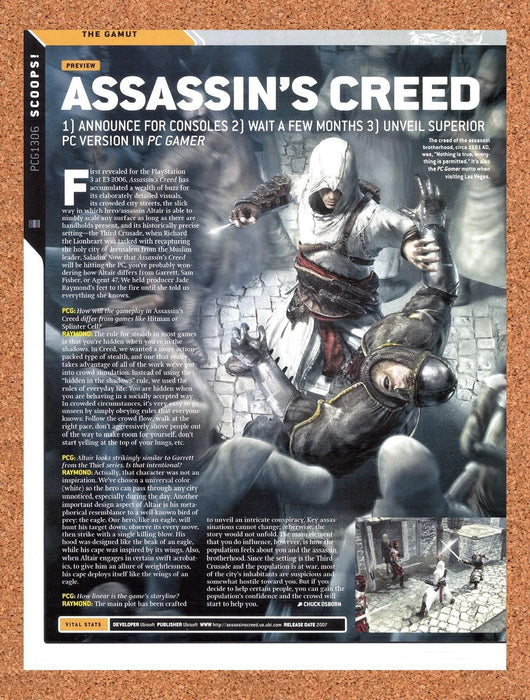 2006 Assassin's Creed PC Original Advertisement vr1 - for just $19.49! 