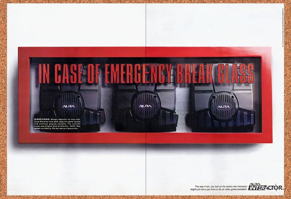 1995 Aura Interactor Force Feedback Original Ad v4 - for just $21.49! 