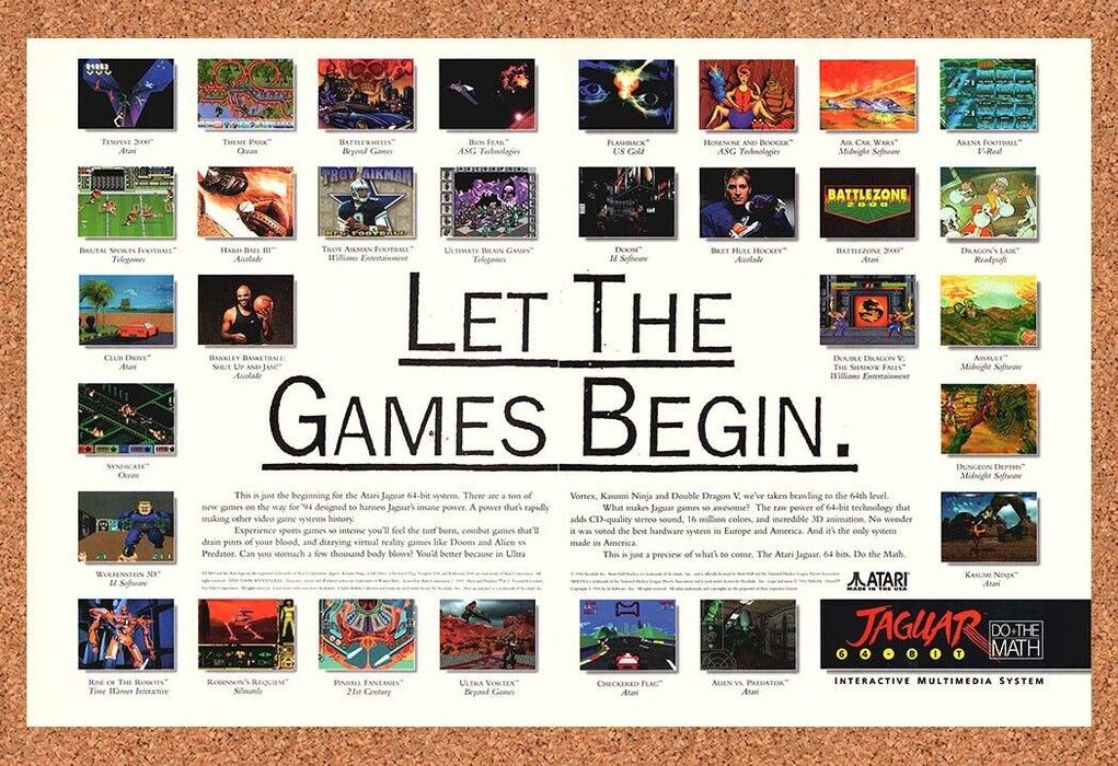 1994 Atari Jaguar Console Original Ad v1 - for just $21.49! 