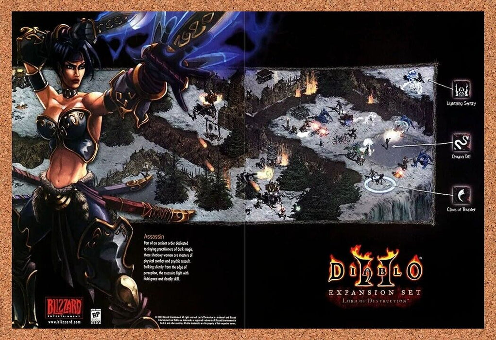 2003 Diablo II PC Lords Of Destruction Original Assassin Ad - for just $22.49! 